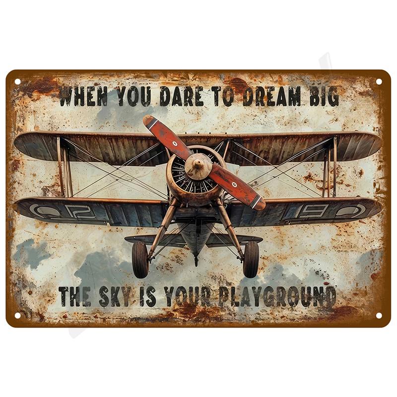 Vintage Metal Signs Plates Tin Sign Posters Man Cave Bar Retro Wall Art Mural Outdoor House Bathroom Home Room Decorations Decor