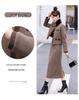 Женский высококлассный модный шерстяной короткий жакет и юбка миди на осень/зиму 2025