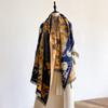 Luxury Ultra-Soft Imitation Cashmere Scarf for Women Winter Thickened Jacquard Wrap Shawl with Stylish Patterns