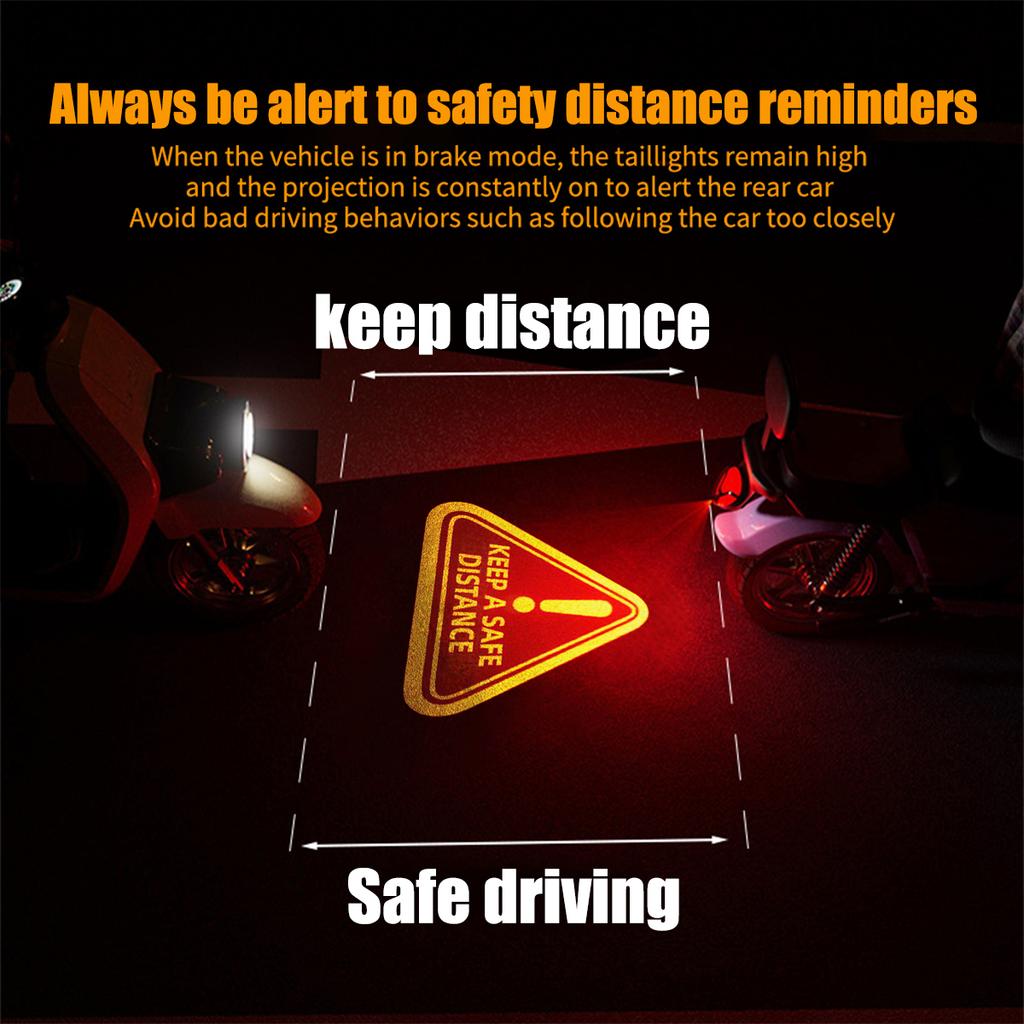 Светодиодные стоп-сигналы для мотоцикла, Предупреждающий мигающий задний фонарь, 22 светодиода, Проекционный полицейский свет, Защита от столкновения сзади, Круизный мотоцикл