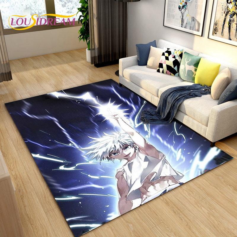 Аниме Hunter×Hunter HxH Коврик с рисунком из мультфильма, большой, коврик для гостиной, спальни, дивана, коврик для украшения, детский нескользящий напольный коврик