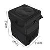 Portable Car Waterproof Trash Bin Center Console Seat Back Installation Garbage Bin Organizer Storage Auto Interior Accessories