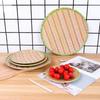 Imitation Bamboo Weaving Pot Vegetable Plate Barbecue Plate Serving Plate Restaurant