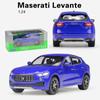 1/24 WELLY Maserati Levante SUV Alloy Car Model Diecasts Metal Toy Vehicles Car Model High Simulation Collection Childrens Gifts