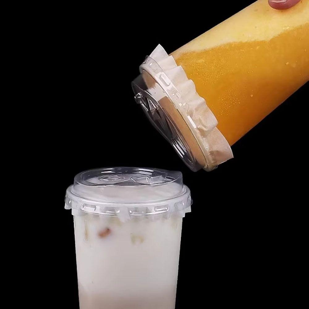 500 шт. 11/12/13/14/15 см Непромокаемая бумажная одноразовая пленка Непромокаемая защита от брызг Уплотнительная прокладка Чашка для молочного чая