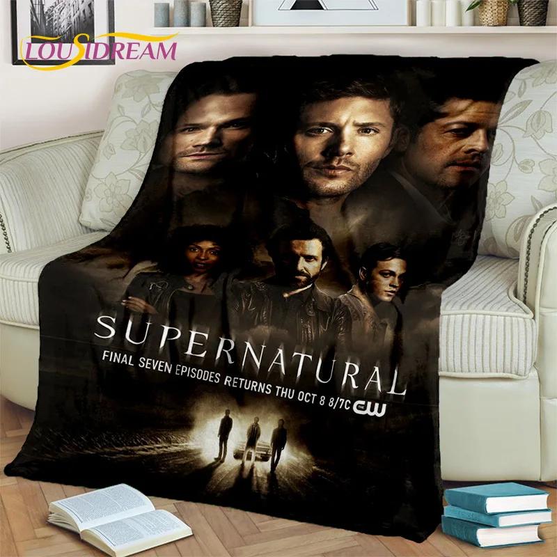 Сверхъестественное Сериал 3D Плед, Фланелевый Плед для Дома Спальни Кровати Дивана Гостиной Пикника Офиса Походов Отдыха Дневного Сна Подарок