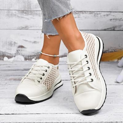 Модные неглубокие кеды на шнуровке для весны и осени, новые, с круглым носком, удобные повседневные спортивные туфли для женщин