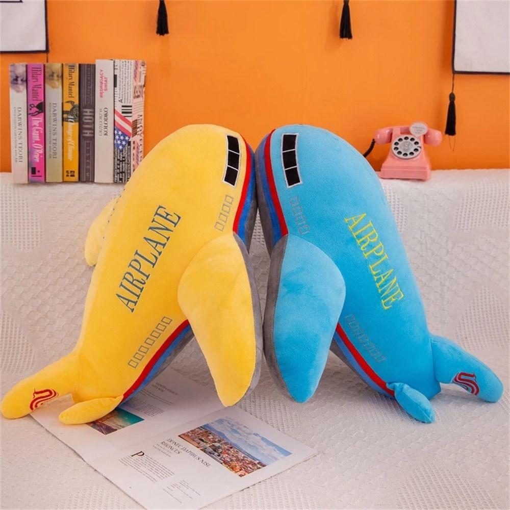 Pillow Pillow Dolls Airplane Plush Toys Stuffed Toys Simulation Airplane Aircraft Stuffed Pillow