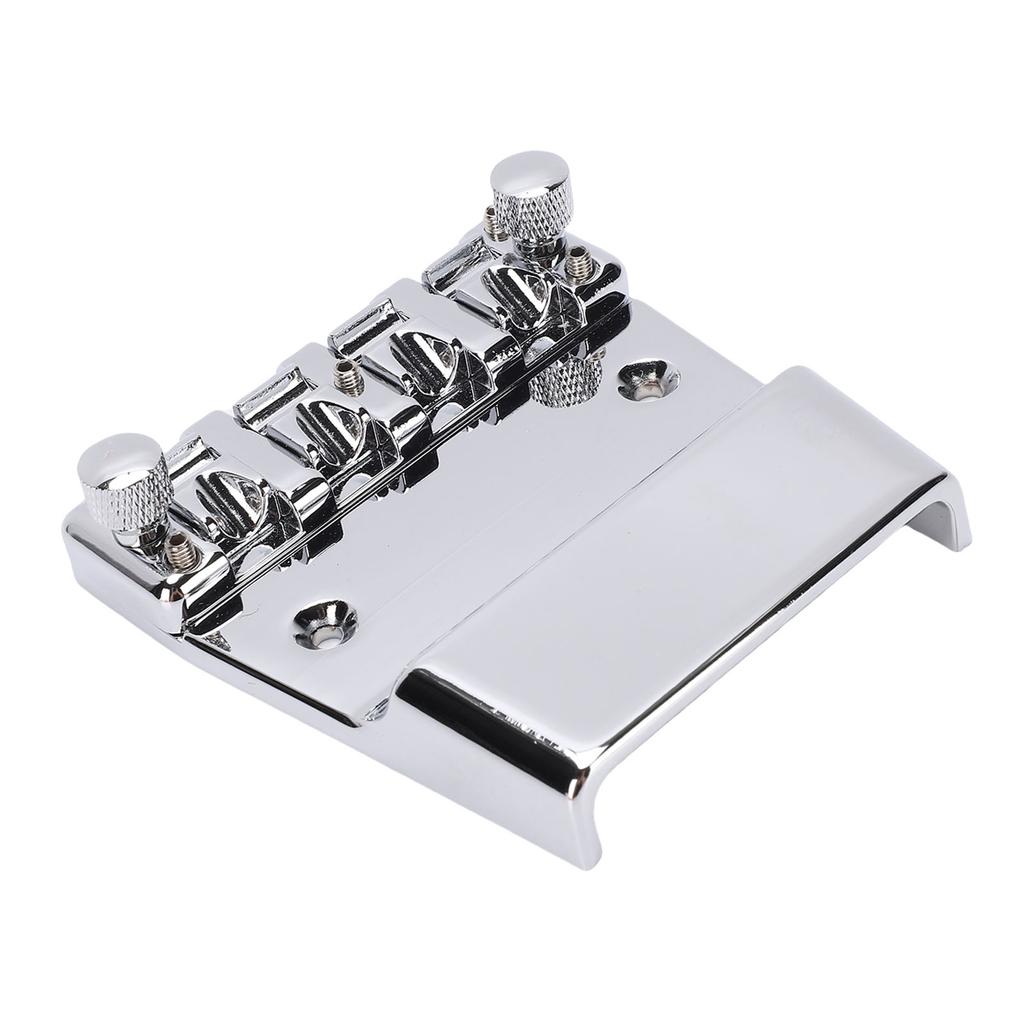 Басовый бридж подходит для 4-струнного Rickenbacker 18 мм регулируемый Cr плакированный цинковый сплав седла в сборе