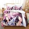 Распродажа Новый комплект постельного белья konsatoshi Single Twin Full Queen King Size Bed Set Aldult Kid Bedroom Duvetcover Sets Anime Bed Kawaii