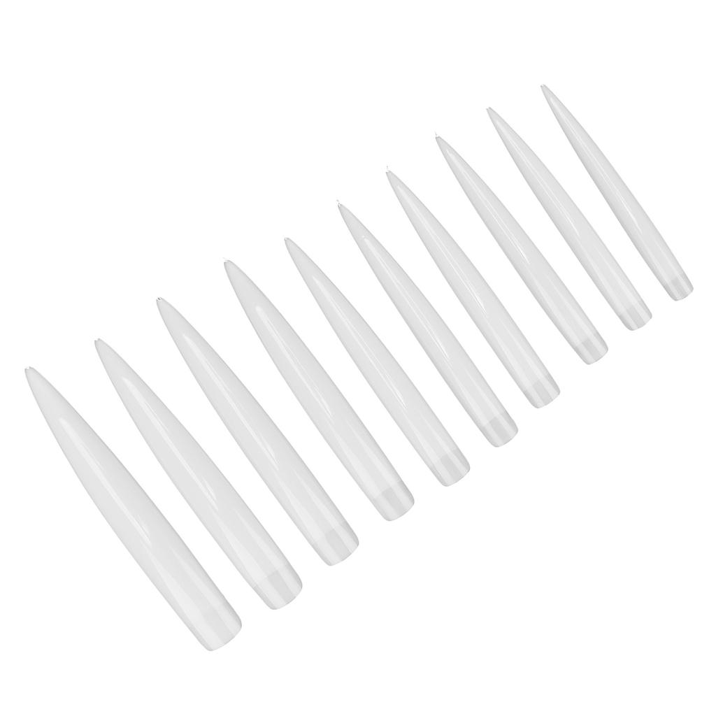 10 шт. профессиональные длинные заостренные кончики ногтей для домашнего салона, набор накладных ногтей, маникюрный инструмент