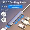 Usb C Hub 3.0 Type C 3.1 4 Port Multi Splitter Adapter Otg For Pc Computer
