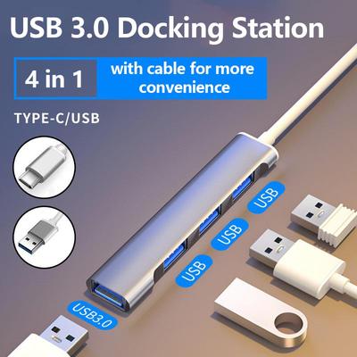 Концентратор USB C 3.0 Type C 3.1 4 порта Мультиразветвитель Адаптер OTG для ПК