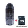 USB 2.0 Card Reader SD SDHC MMC Memory Card Extend Adapter for PC Laptop Computer Camera View Data Micro SD Card Writer Dongle
