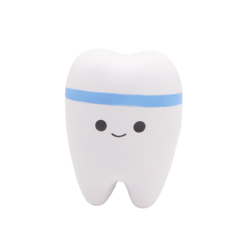 1PCS Teeth Shape Toy Slow Rising Stress for Children Cute Cartoon Dentist Gift Antistress Dental Clinic Dentistry Promotional