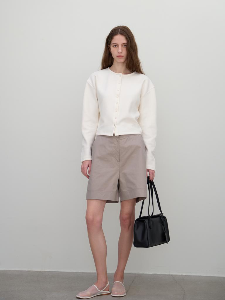BUT'TON Stitch Banding Shorts (Gray)
