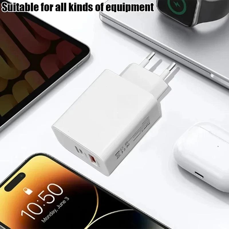 Xiaomi Быстрое зарядное устройство 67 Вт USB Type-C PD Кабель Быстрая зарядка Quick Charge 3.0 Адаптер Для iPhone Для Xiaomi Для Samsung Мобильных телефонов