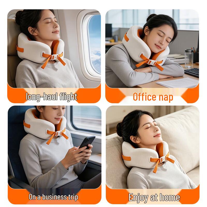 Hezheng HZ-U8 Memory Foam Travel Neck Pillow CN plug (adapter included)