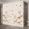 Creative Chinese Style Tulip Wall Sticker Self Adhesive Elegant Simulated Flower Decal for Bedroom Bedside TV Background Wall Decor