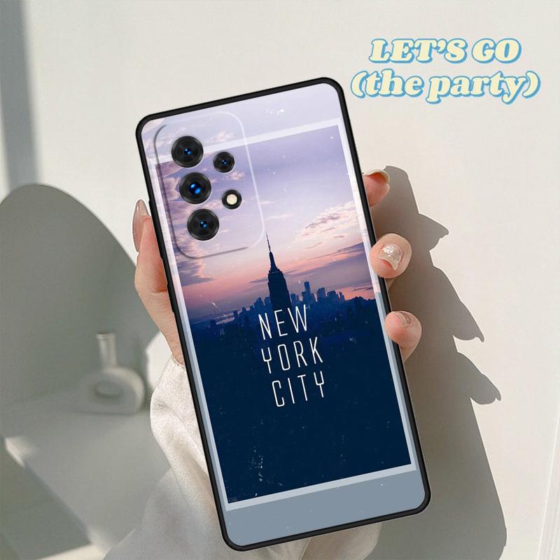 Чехол для телефона New York City Для Samsung Galaxy A42 A31 A40 A51 A71 A32 A80 A91 A52 A72 A73 A20e A21S A50 A70 A11 A12 Чехол