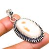 Scolecite Gemstone Handmade 925 Silver Plated Jewelry Pendant 2.00"