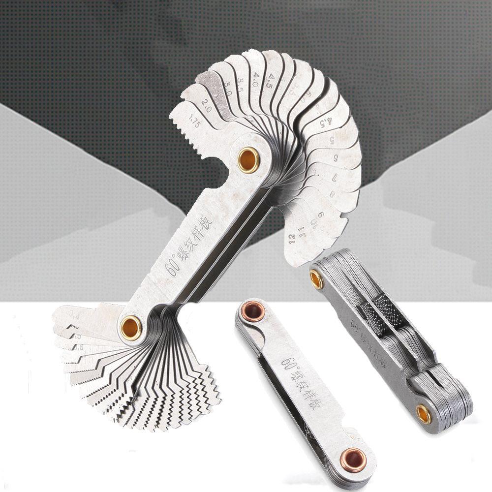 Шаг метрический дюймовый 55/60 градусов шаг винта центр измерения зубчатых передач калибры резьбовой пробки