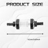 Fuel Filter, 1/4 Inline Fuel Filter for Lawn Mower, Small Engine, Motorcycle, 1.1" x 3.46" x 0.31" Transparent Gas In Line Fuel Filters, Universal