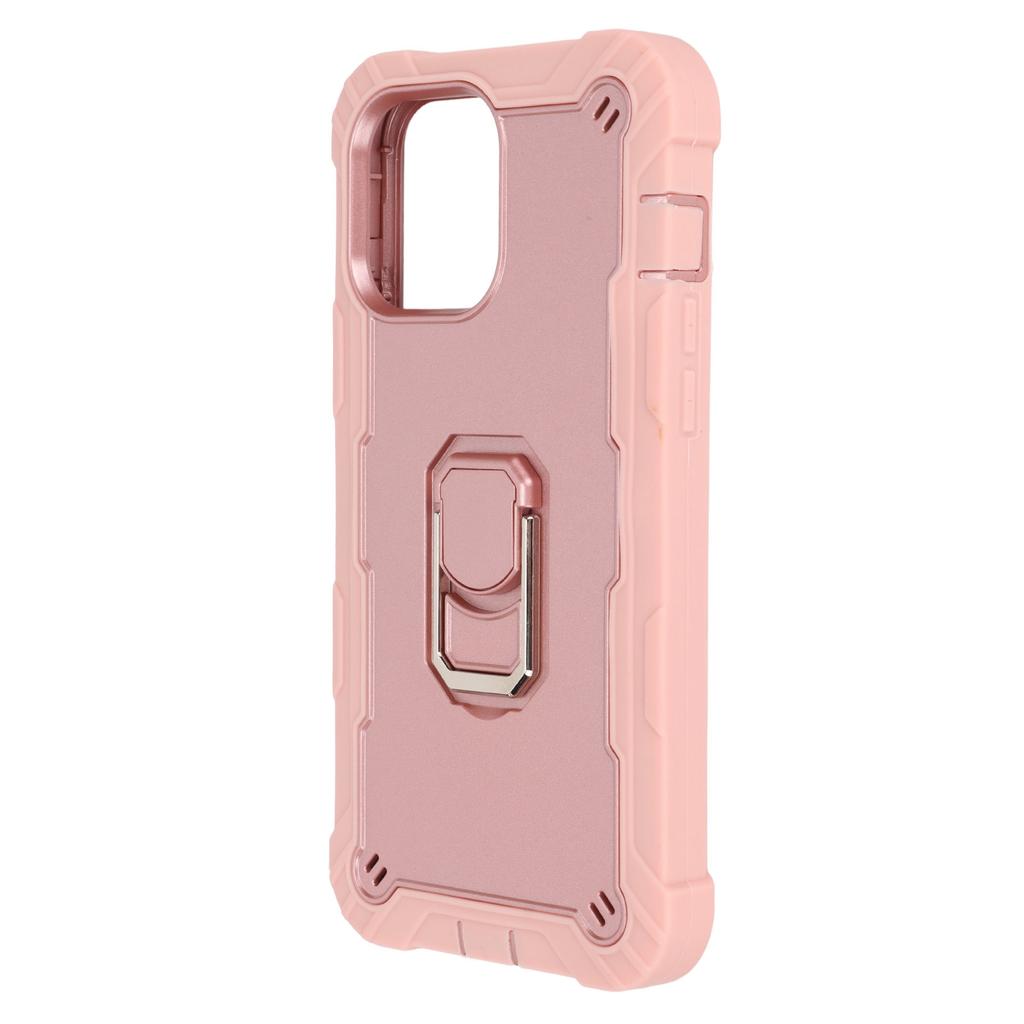 Scratchproof Armor Covers with Stand for   13 Pro   Mobile Phones Armor   Case(Pink Gold )