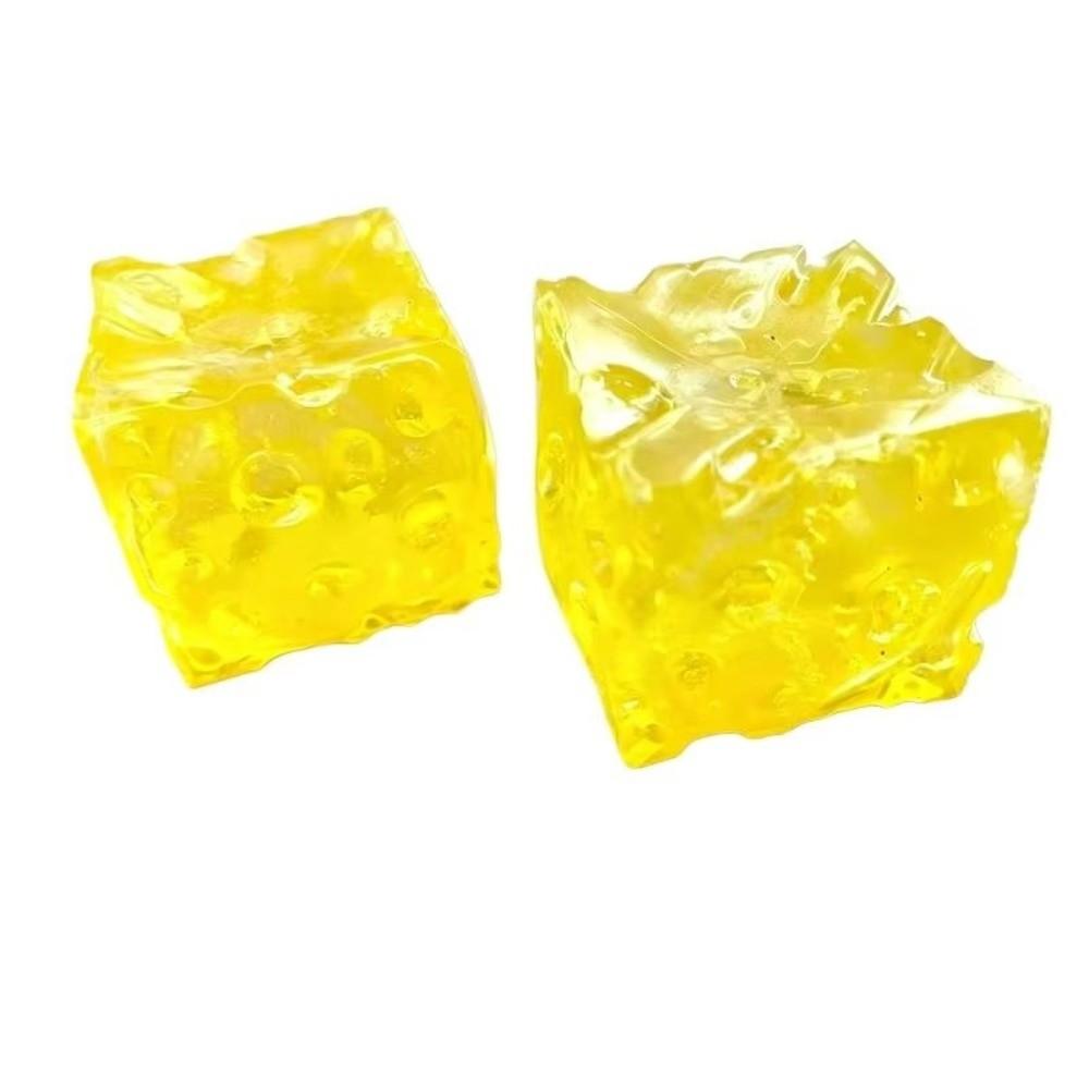 Transparent Cheese Squeezed Cube Slow Rebound Non Rebound Fidget Toy Adults/Kids Gifts