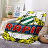 Rapid Wien logo FlAannel Blanket, High quality Comfortable for All Seasons, Home Decor, Warmth and Comfort