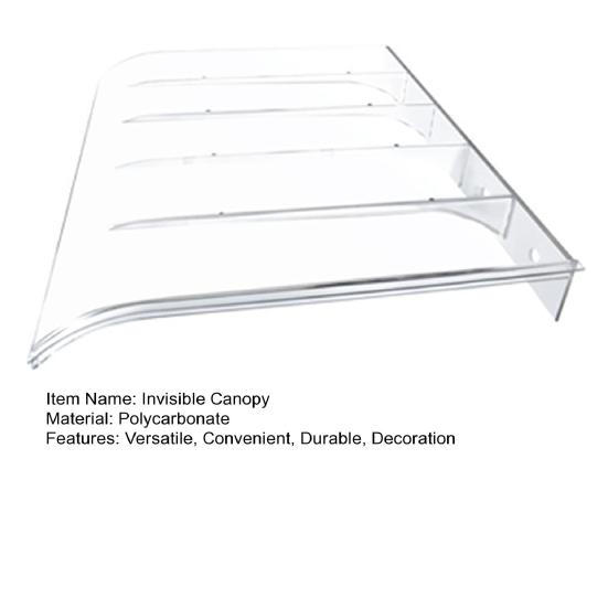 Невидимый навес на крышу, окно, дверь, прозрачный навес для прихожей, тент для защиты наружного балкона