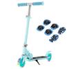 MEICHEPRO Самокат для светодиодных светящихся 3 регулируемых легко нагружаемых педалей, подарок на день рождения для детей, самокат, колеса, ступеньки, сборка, управление,