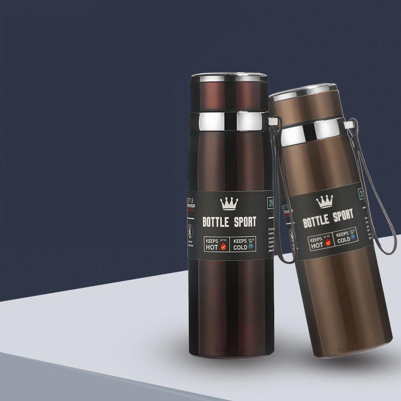 Термос большой емкости 800 мл/1000 мл Термосы Портативный термос из нержавеющей стали Бутылка для воды Дорожная чайная кружка Офисный термос