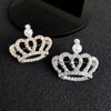 Crown Brooch High-End Women'S Luxury Temperament Pearl Rhinestone Pin Blazer Coat Accessories