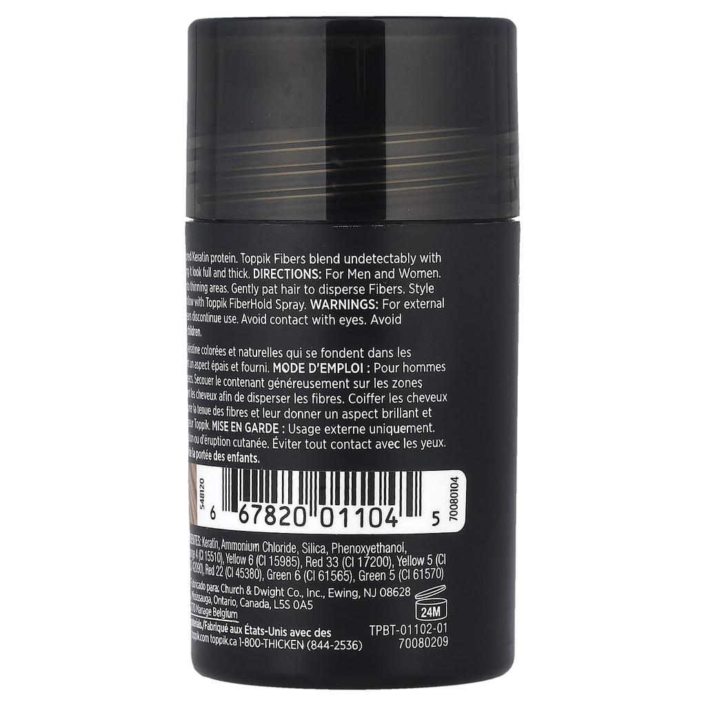 Toppik Волокно для формирования волос, светло-коричневое, 12 г (0,42 унции)