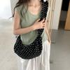 Ленивый ветер сумка в горошек женская складная новая универсальная дорожная сумка на плечо из нейлона сумка-мессенджер сумка-пельмень