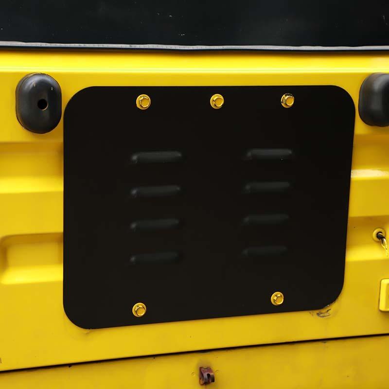 Spare Tire Carrier Filler Plate Tailgate Plug Vent Plate Cover For Jeep Wrangler TJ 1997-2006 Exterior Accessories