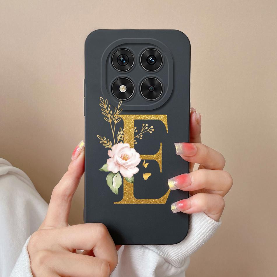 Чехол Для Redmi Note 14 Pro Plus Простой Буквенный Мягкий Жидкий Силикон Ударопрочный Чехол Для Телефона Для Redmi Note14 14Pro 4G 5G Fundas