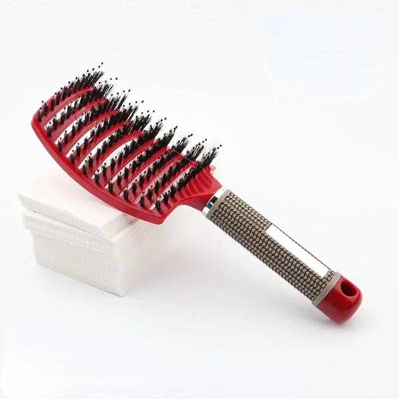 Hair Women 1pcsdetangle Hairbrush Brush Massage Comb Anti Klit Brushy Haarborstel Scalp Curly Combing Brushes Hairdressing Tools