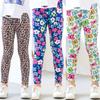 Удобные и дышащие леггинсы для девочек на весну и лето, тонкие детские штаны, эластичные облегающие штаны с принтом