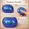 Hot Kawaii Dumpling Stress Ball Toy With Smile Face Unique Steamer Base Squeezable Dough Ball Birthday Gift For Girl Boy Adult