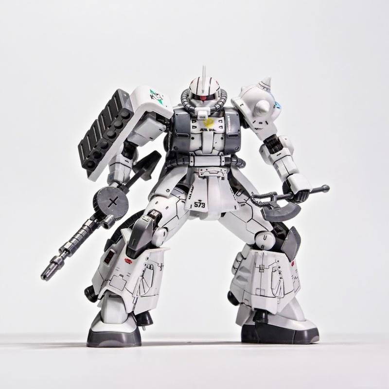 Hg 1/144 Zaku Ms-06R-1A Сборная модель Набор для сборки Фигурки Действия Крутая фигурка Действия Детские развивающие игрушки Подарок-сюрприз для мальчика Коллекция