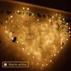 128LED Lover Heart Curtain Lights Party Wedding Открытый Сад Декор Лампа