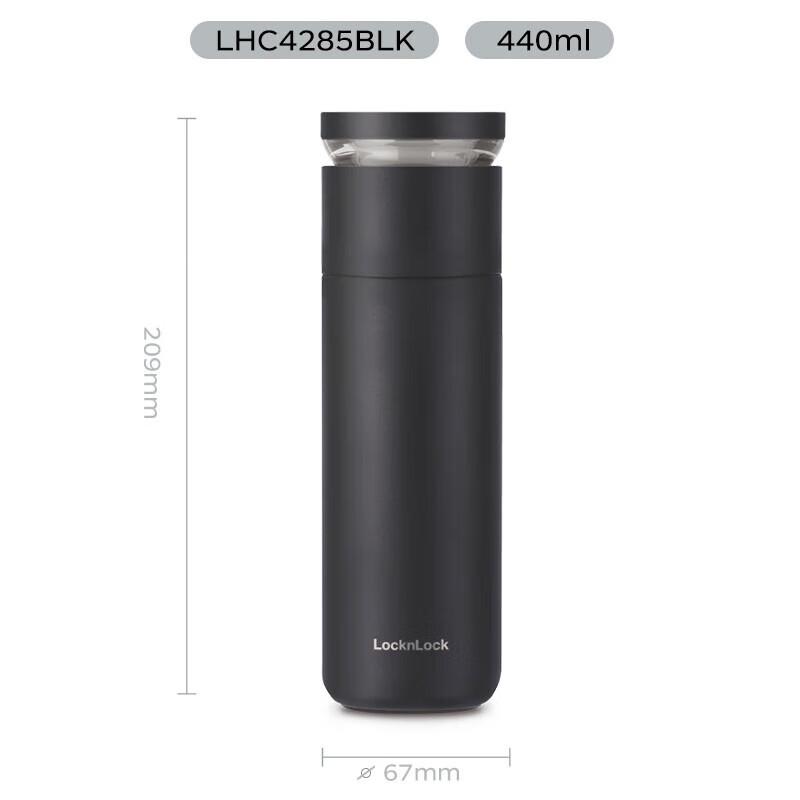 LOCK&LOCK Термокружка с ситечком для чая из нержавеющей стали 316L, 440 мл