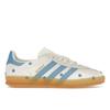 Женские кроссовки Gazelle Indoor светло-голубые с цветочной вышивкой IF4491