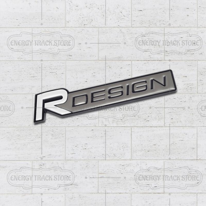 Car Sticker R Design Logo Front Grille Emblem Side Fender Rear Trunk Badge For Volvo V60 S40 S60 XC40 XC60 XC90 V90 V70 XC70 C70