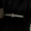 Elastic Metal Buckle Flower For Girls Dress Decoration Faux Pearl Korean Belt Women Waistband
