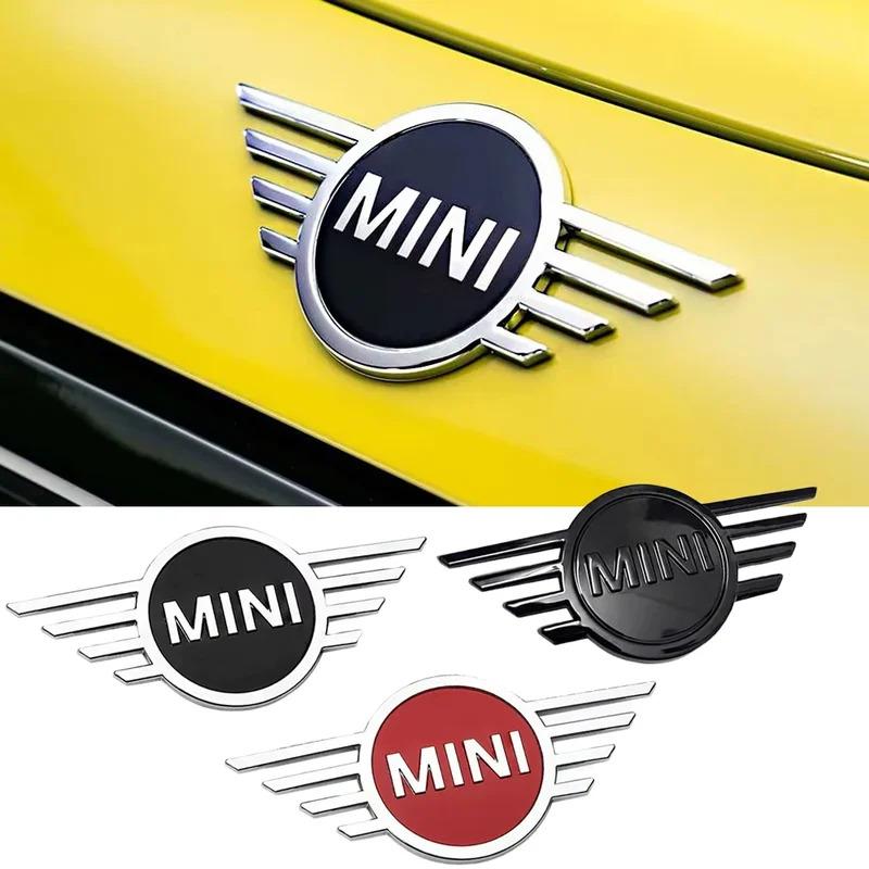 Metal Car Logo Front Rear Badge Emblem Sticker For Mini Cooper Countryman Clubman JCW F55 F56 R55 R56 R60 F60 Auto Accessories