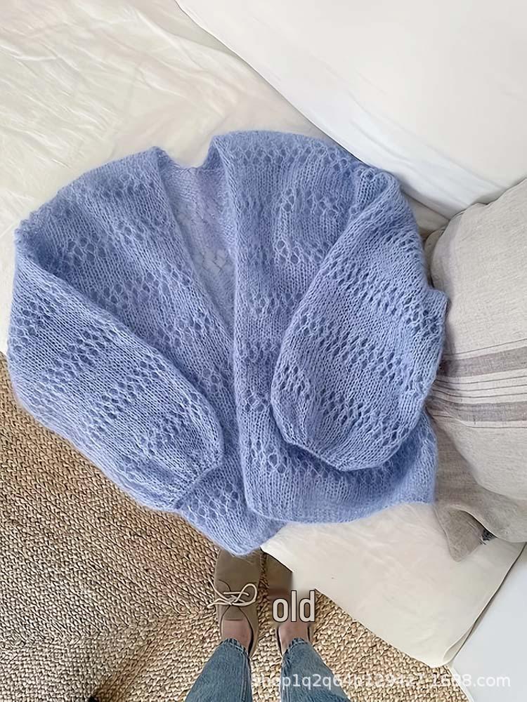 Xi Yin One-Shoulder Knit Sweater: Loose, Slimming, Hollow Design for Women