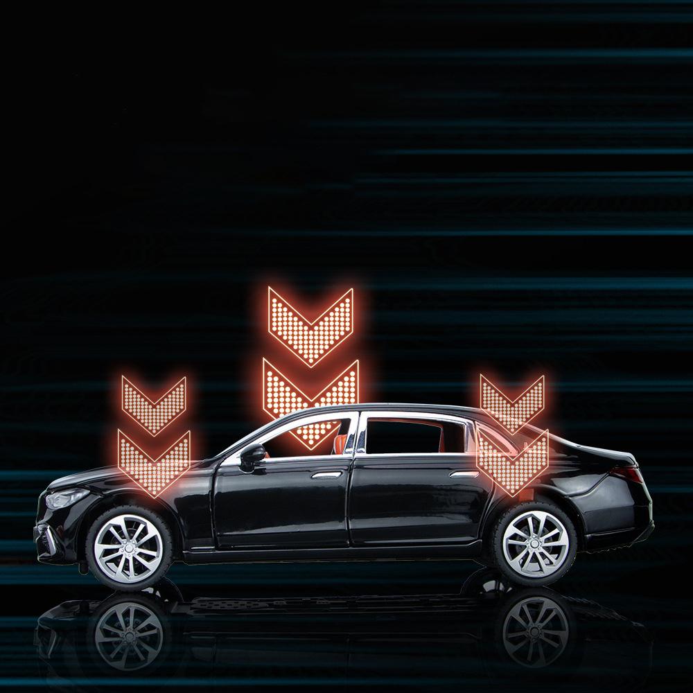 1/24 BENZ C260 C-Class Металлическая модель автомобиля Литые машинки и игрушечные транспортные средства Модель автомобиля Звук и свет Машинка с инерционным механизмом Игрушки Подарки